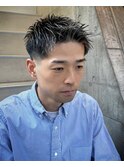 1355ハイライトフェードハイトーンカラー刈り上げバーバーカット