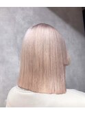 20代30代大人かわいい/グレージュカラー/ショートボブ/小顔/前髪