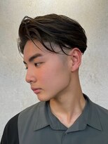 ノーエン(noen) メンズカット/センターパート/韓国風/ナチュラルストレート/眉毛