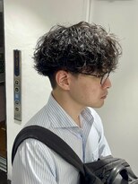 オーシャントーキョー(OCEAN TOKYO)&nbsp;波巻きマッシュパーマメンズツイストスパイラルツーブロック