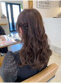 マロンベージュ/お呼ばれダウンスタイル＊