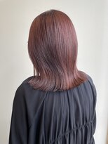アヴァンセ サニー美容室&nbsp;ミディアムボブ/ピンクブラウン