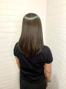 ヘアースペースブルーム プリュス 石橋店(HAIR SPACE BLOOM plus) カーキグレージュ/髪質改善カラー/艶髪