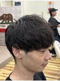 パーマ残りマッシュ