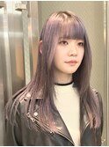 ラベンダーカラー/ロングレイヤー/ブリーチ【shiho】