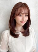 ★うる艶艶髪メルティーカラー顔まわり似合わせカット