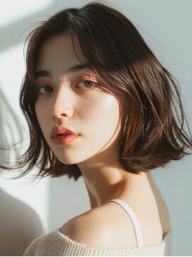 フレイムス ヘアアンドリラックス 大宮東口店(Frames) 20代30代40代ウェーブ大人可愛ショートボブスタイル