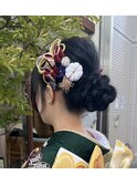 ヘアセット/ヘアアレンジ/成人式/和装/結婚式/2次会/浴衣