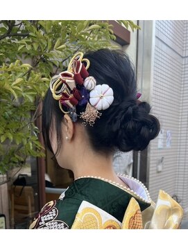エン バイ ヘアーリーフ 西田辺店(EN by Hair Leafy) ヘアセット/ヘアアレンジ/成人式/和装/結婚式/2次会/浴衣