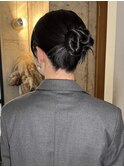 【徳岡】ヘアセットタイトヘアモードヘア参列ヘアカチモリ