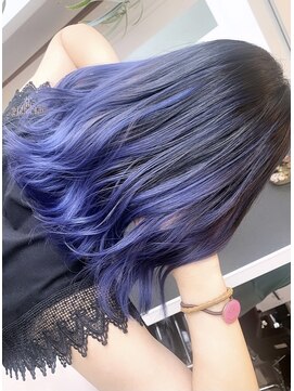 コーム(coom) 紫バレイヤージュ