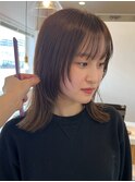 ウルフショート　前髪カット　艶髪　くびれ巻き　サイドバング