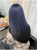 ホワイトグレージュミニウルフチェリーブラウンデジタルパーマ