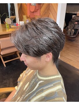 エルマノ 仙川(L mano) 〈k4〉メンズカット/スパイキーショート/ホワイトベージュ