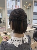 お呼ばれに♪ボブ×ふわふわハーフアップ