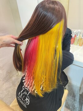 コル(CoL) インナーカラーでバチバチ推しカラー♪