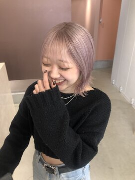 ジリ(JILI) [JILI]ピンクグレージュ ハイトーンボブ☆川口