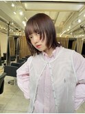 ◎切りっぱなしボブタッセルボブ顔まわりレイヤーボブミニボブ