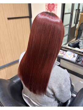 ジル フラン 吉田店(JILL franc) 髪質改善4.24酸性ストレートピンクベージュ