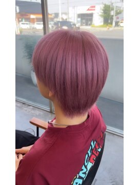ヘアーメイク アディクト(HAIR MAKE addict) ほんのりラベンダーなピンクカラー