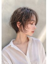 トリッカ 銀座(tricca)&nbsp;ショートパーマ/ショート/ショートボブ/ニュアンスパーマ/小顔
