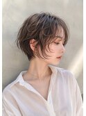ショートパーマ/ショート/ショートボブ/ニュアンスパーマ/小顔