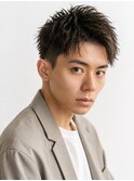 爽やかアップバングショート