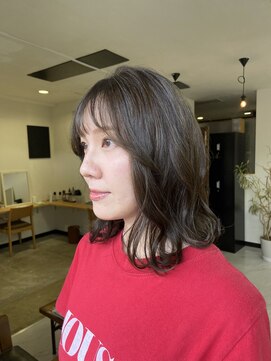 サンズヘアー 大道店(3’s hair) ＊khaki beige × medium  bob＊
