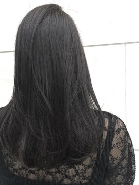 ブリーチなしグレージュ 透明感 ツヤ髪でお洒落な黒髪 L ウィルゴ Virgo のヘアカタログ ホットペッパービューティー