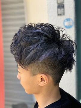 アスイン(asuin) 爽やかちょいワルメッシュ2ブロックヘアー