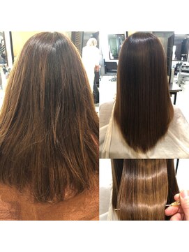 モードケイズ 西宮(MODE K's) グラデーションカラー/バレイヤージュ/大人ボブ/センターパート