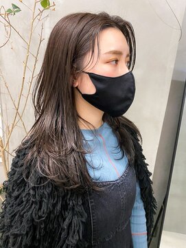 テトヘアー(teto hair) レイヤーウルフワンカール簡単スタイリング大人前髪長め段カット