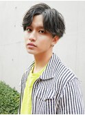 韓流ウェーブバングスタイル　ニュアンスマッシュ