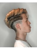ニュアンスサイドパート韓国センターパートフェードマッシュ18