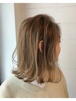 シー バイ シャルム 香芝店(Sea by charme)&nbsp;ハイトーンベージュの外ハネスタイル♪