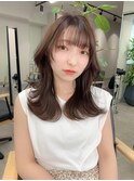 ピンクベージュ×くびれレイヤー