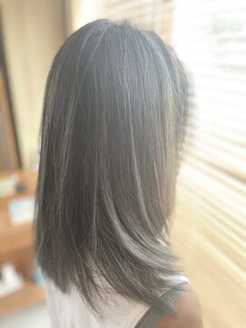 ヘアーサロン デペント(HAIR SALON Depend) ハイライト　ペールグレイ