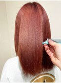 20代大人かわいいヘア　髪質改善カラー　レッド[草加/草加駅]
