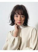 マッシュウルフボブ×シルバーグリーン