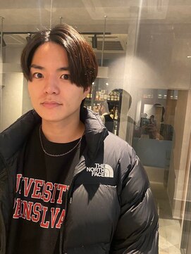 ヘアーサロン フォーメン イデア(hair salon for Men idea) センターパート マッシュショート 韓国マッシュ 20代【札幌】