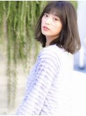 女性の【前髪 /ココアブラウン/大人かわいい/フリンジウェーブ】