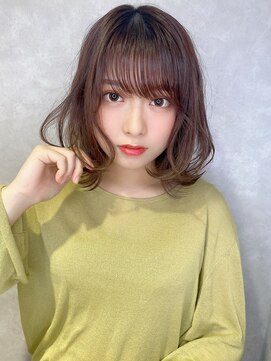 アルケー ヘアアンドヘッドスパ 錦糸町南口店(arche Hair&head spa) 大人かわいい/レイヤーロング/グレーベージュ/前髪パーマ/錦糸町