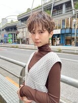 ヴェイン 渋谷(vain)&nbsp;大人可愛い20代30代40代黒髪前下がりショートボブ丸みショート◎