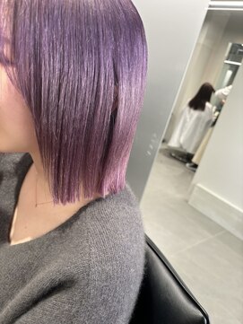 シー 立川(Si) ミディアムボブ/ペールバイオレット