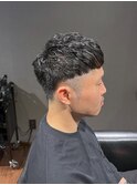 ビジネスツーブロック ベリーショート クロップフェードカット