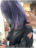 20代30代40代ダブルカラーバイオレットアッシュ透明感カラー
