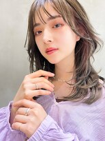 メーヴェ(Mowen) mowen インナーカラー×グレイジュ×ペールピンク