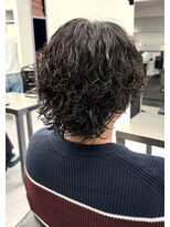 ノイセル 心斎橋(Noisyle)&nbsp;サーフカール×センターパート×海外ヘア×黒髪