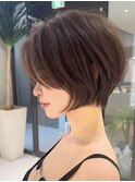 30代40代50代に人気な大人ショートボブ/メルティカラー