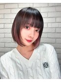 インナーカラー/ピンクベージュ［ショートボブ/渋谷］